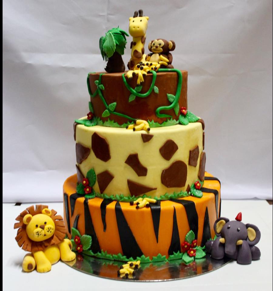 Jungle Safari Theme Cake by Go Sweets Cakes and Pastries