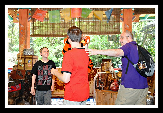 High five with Tigger