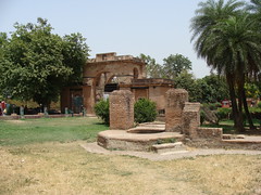 Bailley Guard Gate, inside view, at Residency Ruins in Lucknow