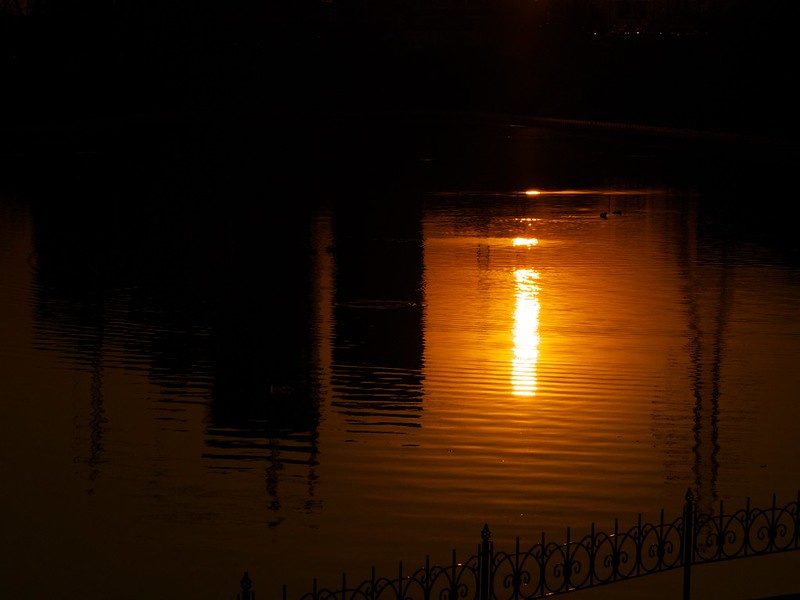 «Sunset. Large pond in Chertanovo»