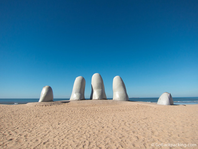 Everyone who visits Punta del Este gets a photo taken with the giant hand