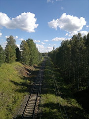 Train line and church #Rovaniemi #Finland #Nokia #N8