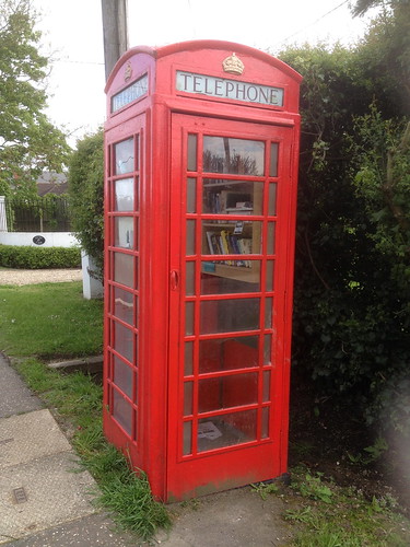 Telephone box book exchange, Woodham Ferrers, Essex (North)