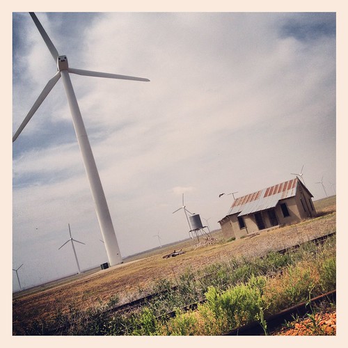 house west abandoned landscape energy texas wind farm windmills