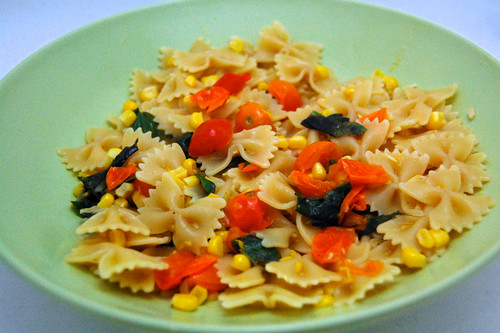 pasta with summer vegetables