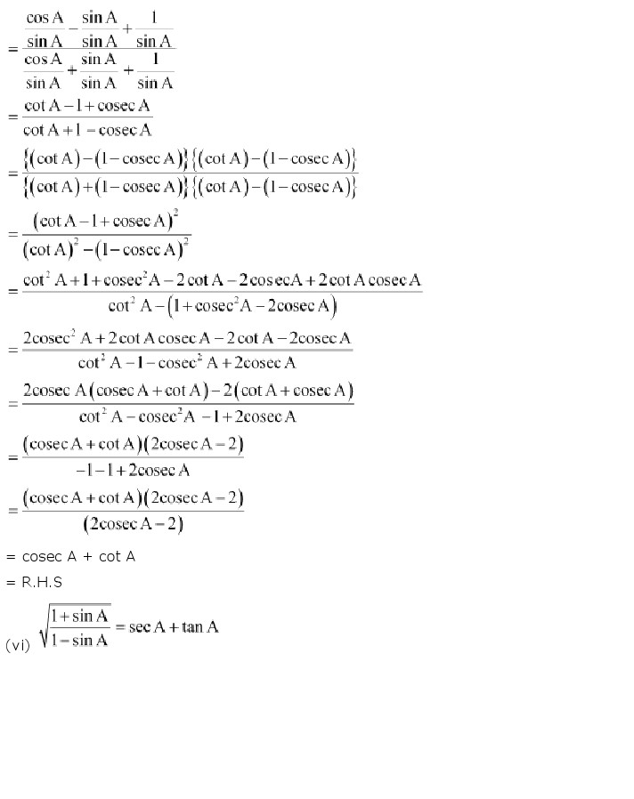 NCERT Solutions for Class 10th Maths Chapter 8 - Introduction to Trigonometry 