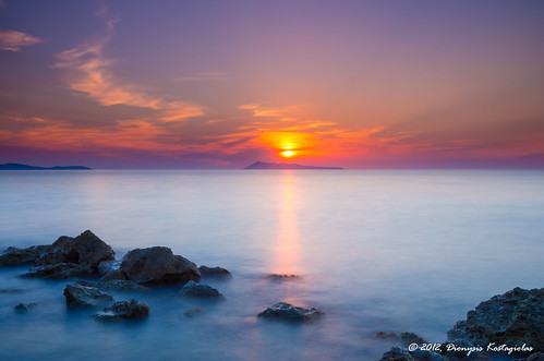 sunset sea sun rocks pentax nd greekislands corfu k5 gnd reverce