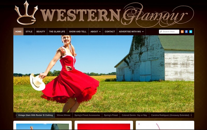 Western Glamour blog feature