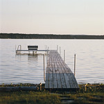 my favorite dock at twilight - Burt Lake
