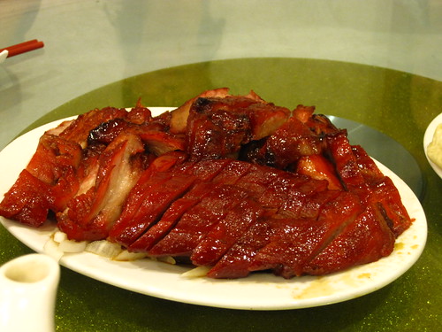 BBQ duck at Golden Dragon in Chinatown during Flying Pigeon LA's Dim Sum Ride