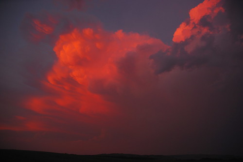 sunset summer sky clouds alberta thunderstorm