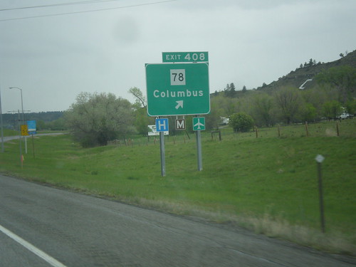 sign montana intersection i90 biggreensign stillwatercounty freewayjunction mt78