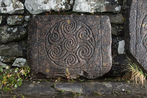 ireland stone carving carvings slab sligo backpackphotography carrowntemple carrowntempleslab