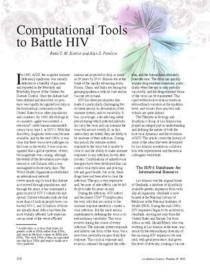 Computational Tools to Battle HIV