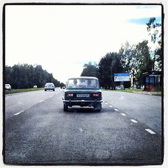 En Lada i Luleå.  #lada #car #traffic #road #driving#iphone4s #iphoneonly #lofi