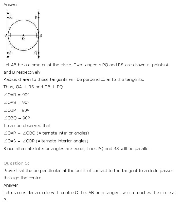 NCERT Solutions For Class 10 Maths Chapter 10 Circles PDF Download frehomedelivery.net