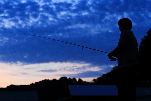 sunset silhouette wisconsin twilight fishing fisherman unitedstates rod 2012 canonef50mmf14usm cashton
