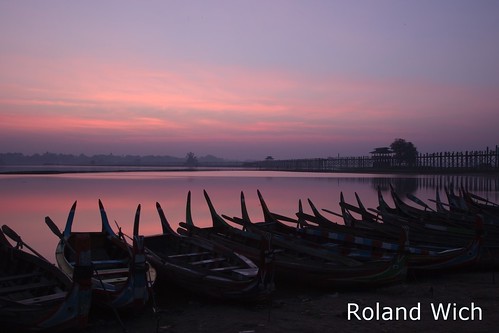morning bridge boats dawn boat burma silhouettes bein u myanmar dämmerung birma mandalay amarapura birmanie birmania