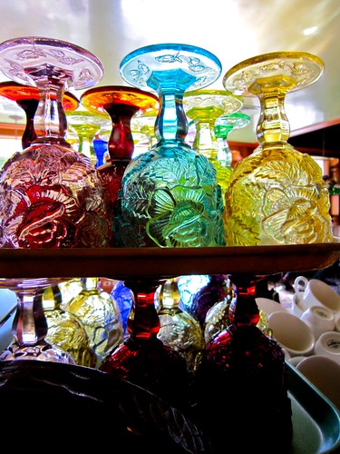 Madonna Inn Colored Goblets