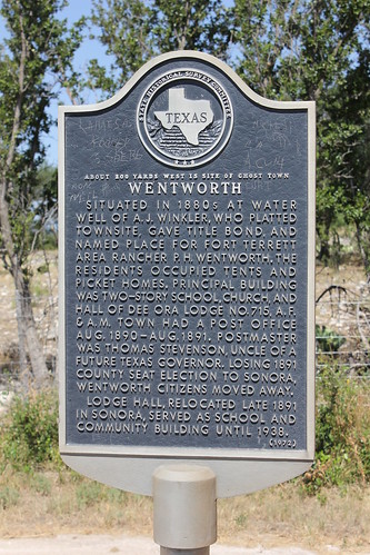 sonora texas historic wentworth texashistoricalmarker suttoncounty