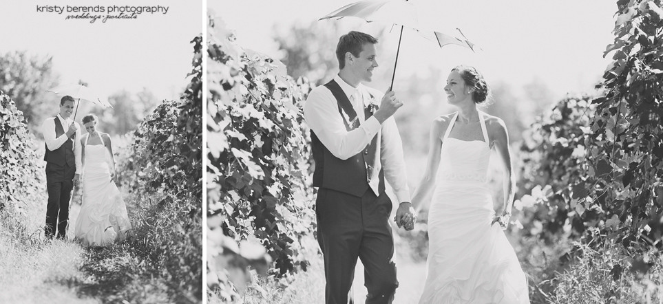 Umbrella at wedding
