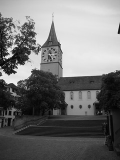 Church and steps
