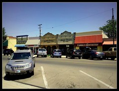 Stores on Heinlen Street, Lemoore, California