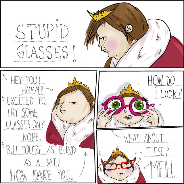 Comic (I need glasses; cats are dicks) 1