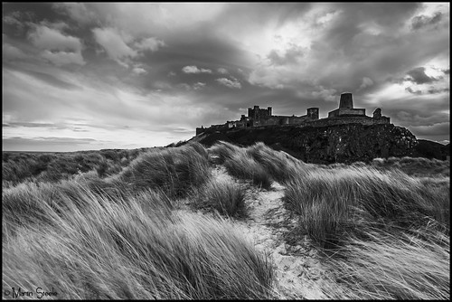 england white black castle beach mono coast sand dunes north northumberland bamburgh seas lightroom