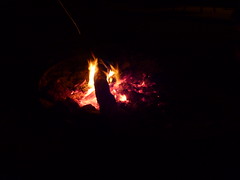 Campfire at Kirkalocka Station