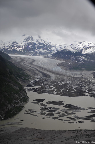 alaska river glacier helicopter skagway
