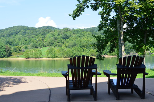 trees lake west water landscape virginia pond view chairs wildlife lounge hills shore