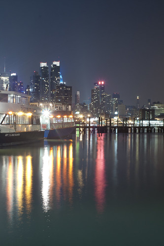 from new city nyc reflection night river long exposure hill union nj jersey hudson