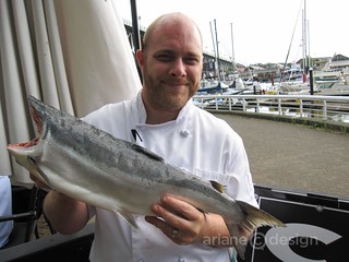 Lee Humphries and a Hawkshaw salmon