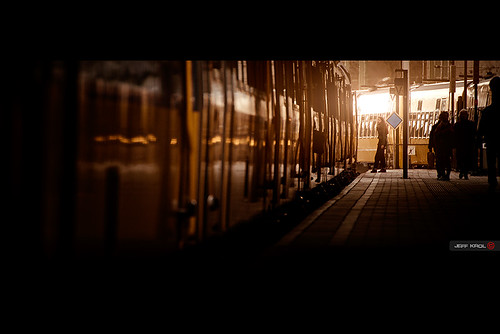 street light people sunlight cinema reflection girl lines station silhouette sign train canon reflections bag point eos waiting doors dof bokeh stripes transport special di flare 70300mm cinematic tamron vanishing vc depth boarding zwolle f456 img8139 60d canon60d jeffkrol