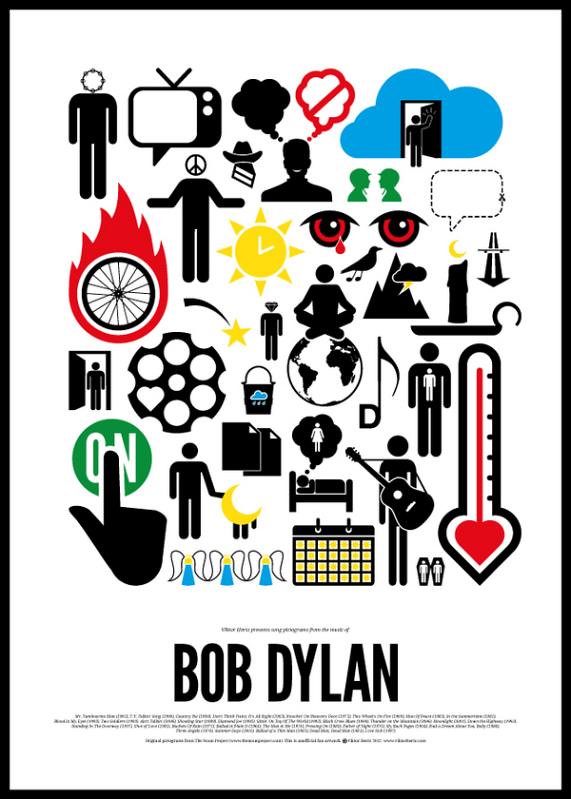 Dia Mundial do Rock e o Pictograma do Rock Bob Dylan