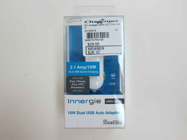 Innergie 10W Dual USB Auto Adapter - Box Front