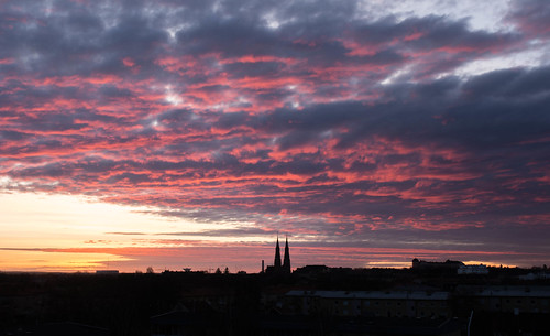 morning pink castle church sunrise dawn purple cathedral sweden uppsala domkyrkan mostlycloudy ukk