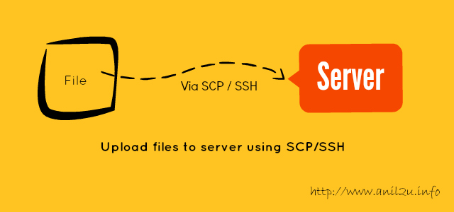 Upload files to server using SCP / SSH