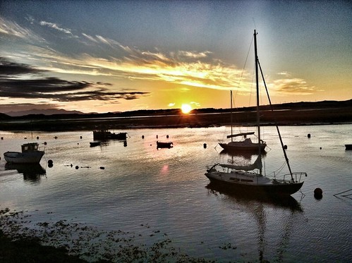 sunset sea beautiful boats harbor scotland harbour arran irvine iphone ayrshire ayrshirecoast