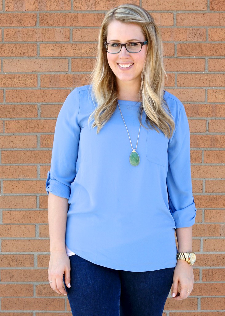 periwinkle blouse