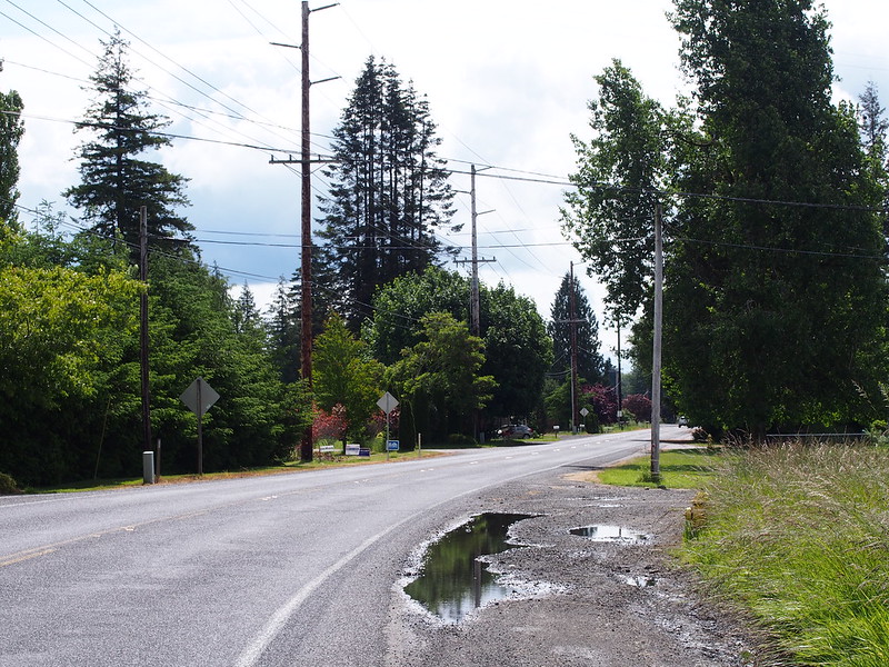 Monte–Elma Road: Where I got my puncture