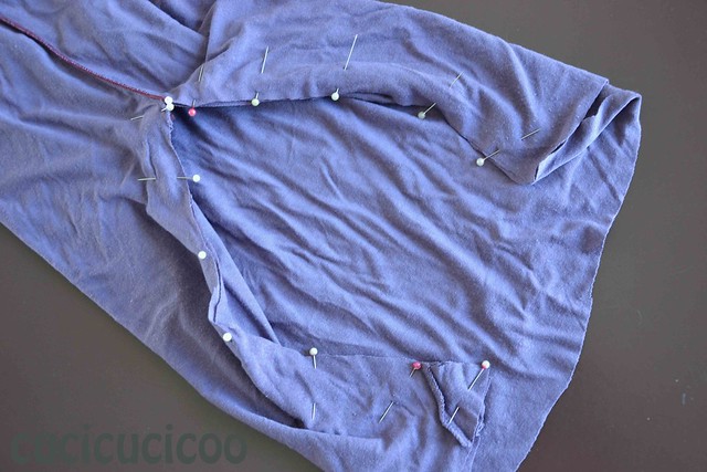 Refashion long-sleeved shirts into leggings