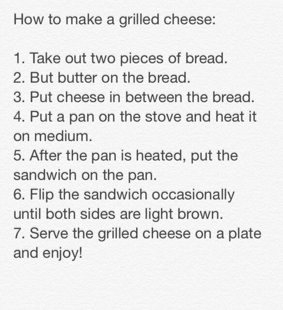 grilled cheese directions