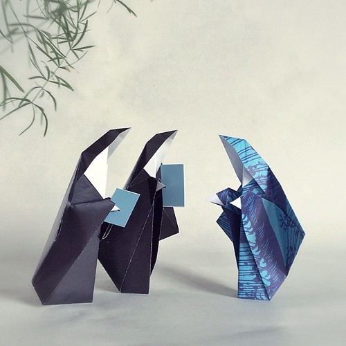 Origami Nuns by Paperaria