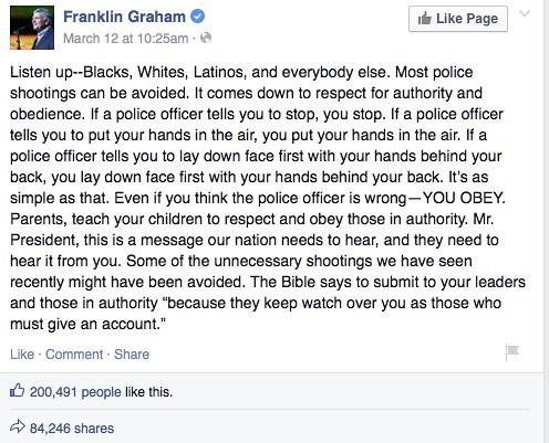 Franklin Graham post