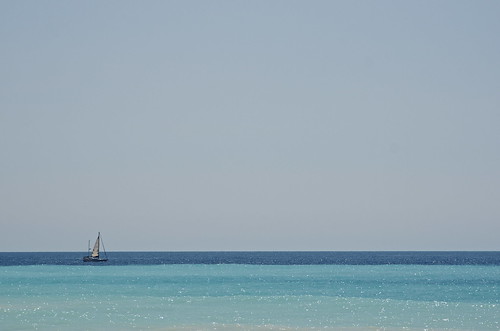 blue sea sky italy holiday color boat mediterraneo day sunny minimal clear minimalism