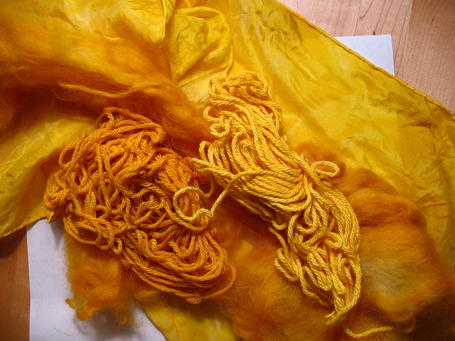 TURMERIC: Natural dyes on silk, cotton and wool
