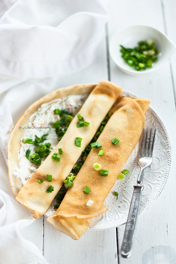 Pancakes with Salmon and Cream Cheese-12