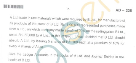 Bangalore University Question Paper Oct 2012 III Year BBM - Business Management Advanced Financial Accounting